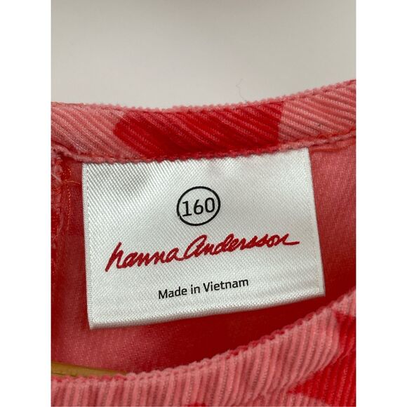 Hanna Andersson Kids Girls Dress Size 16 Pink Floral Corduroy 3/4 Sleeve - Picture 9 of 13